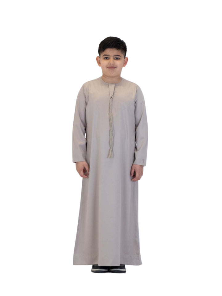 Islamic Impressions Boy's Silky Thobe With Tassel