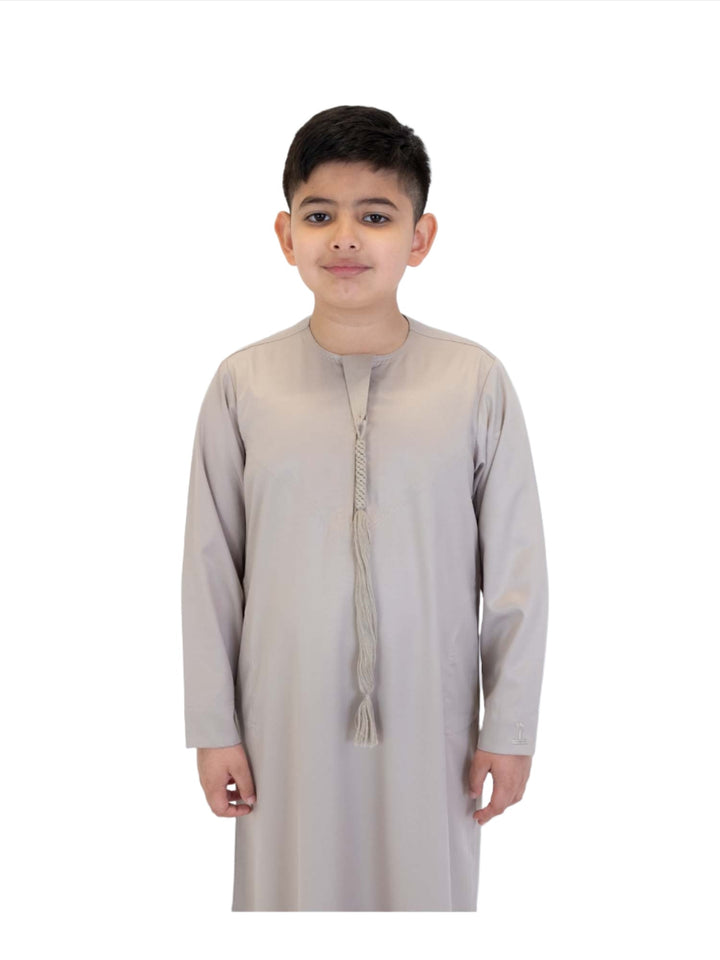 Islamic Impressions Boy's Silky Thobe With Tassel