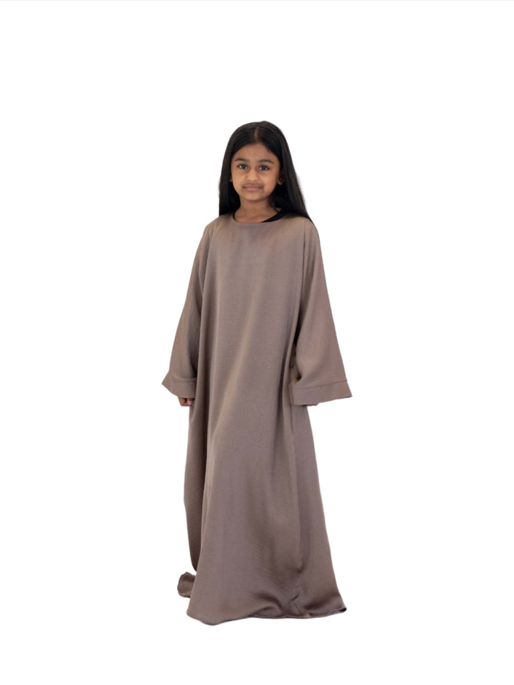 Girl's Silky Belted Abaya