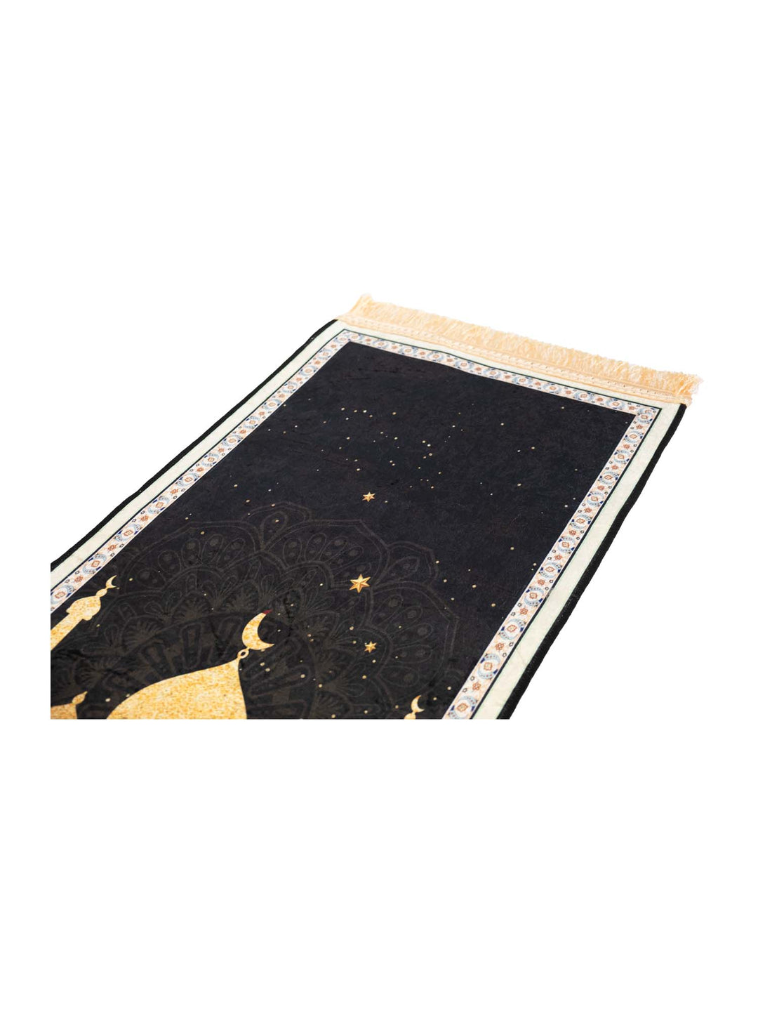 Children's Black Masjid Prayer Mat