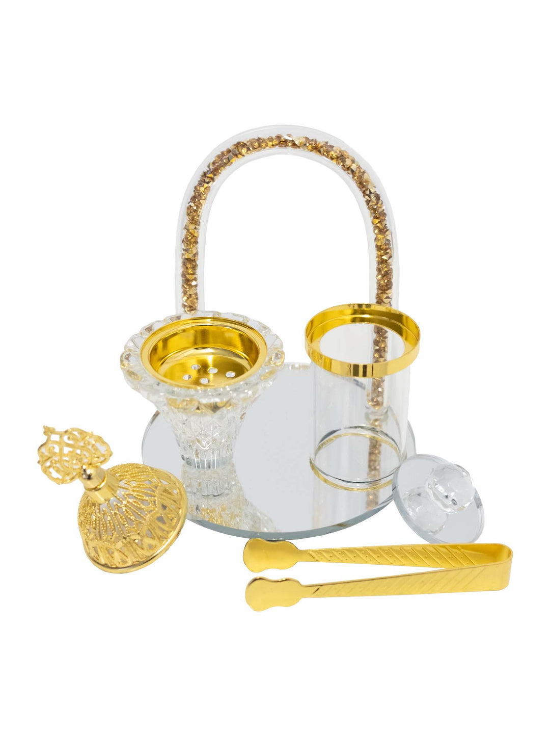 Crystal Bakhoor Burner Set