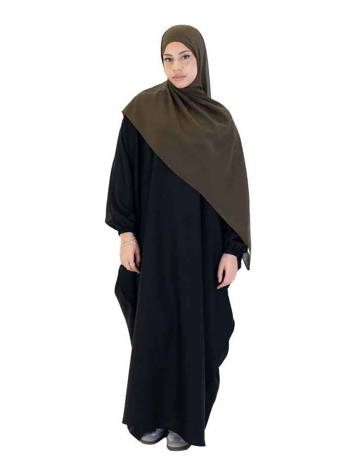 Cuffed Batwing Abaya