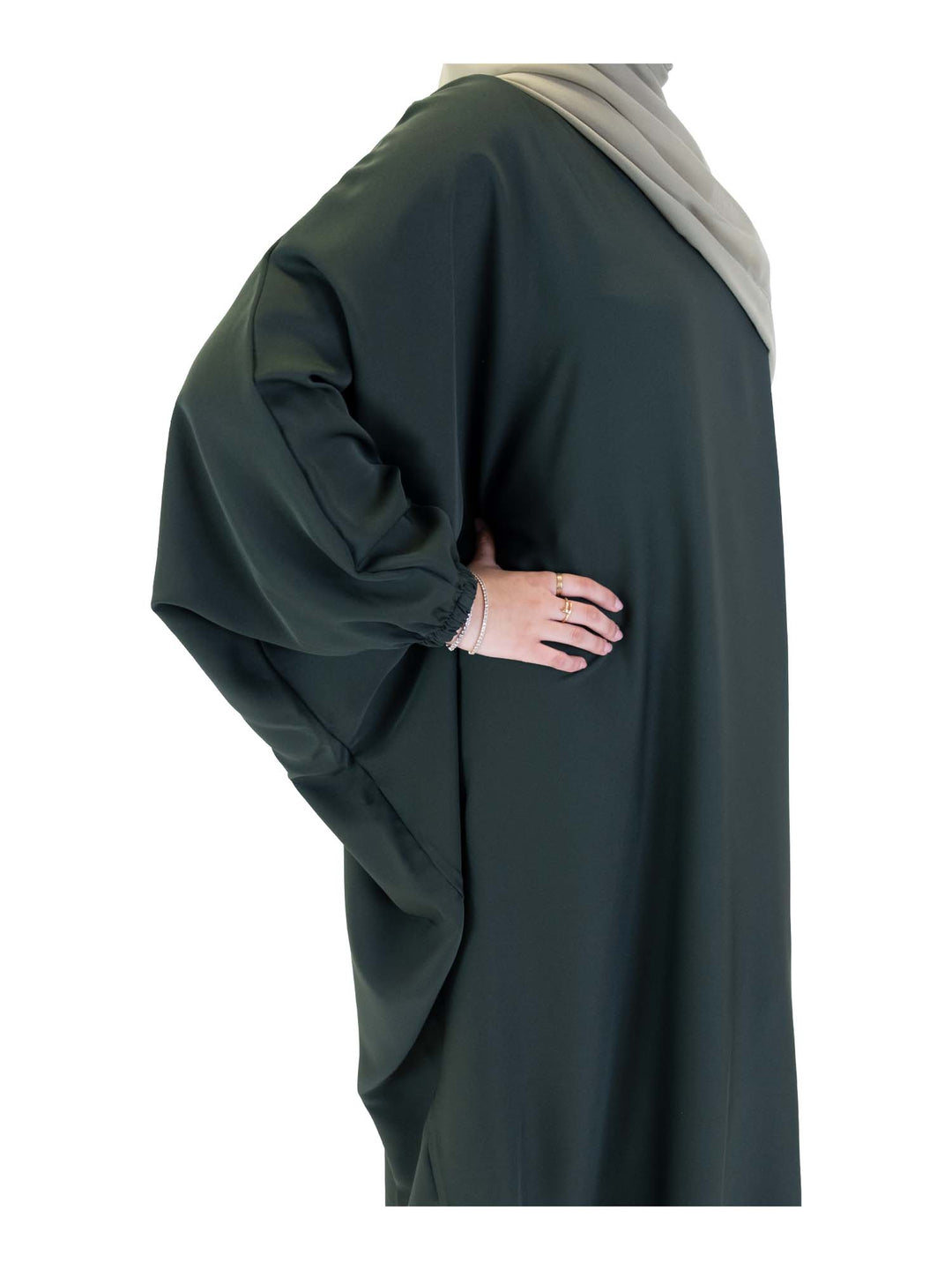 Cuffed Batwing Abaya