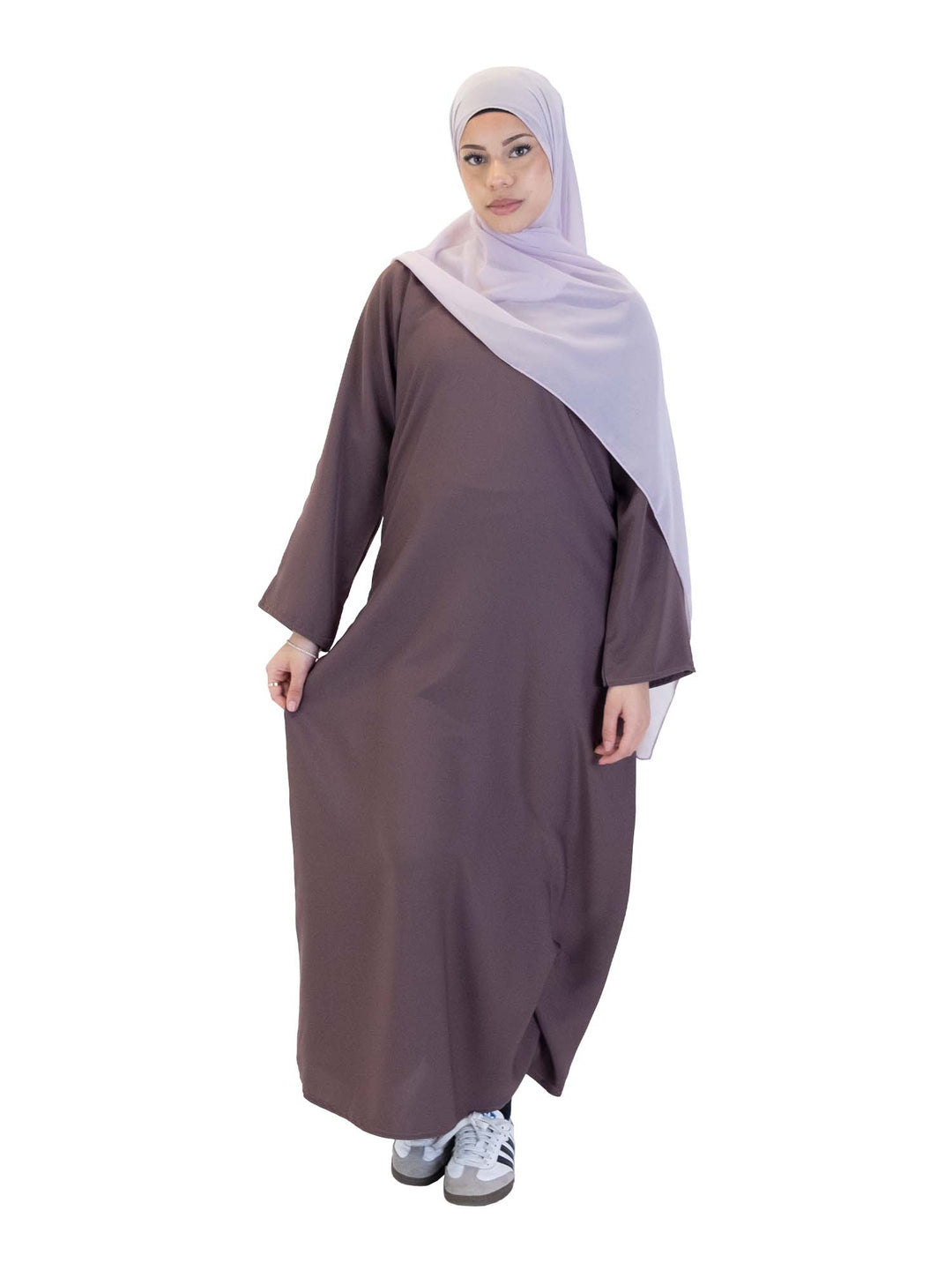 Nida One Button Abaya With Pocket