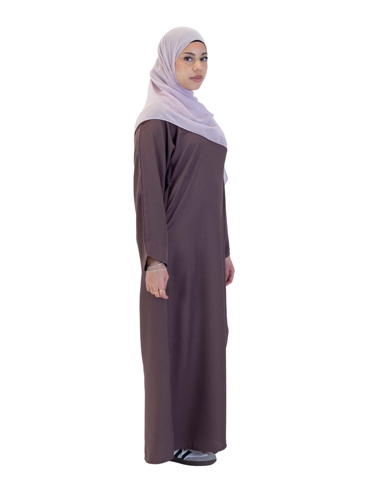 Nida One Button Abaya With Pocket