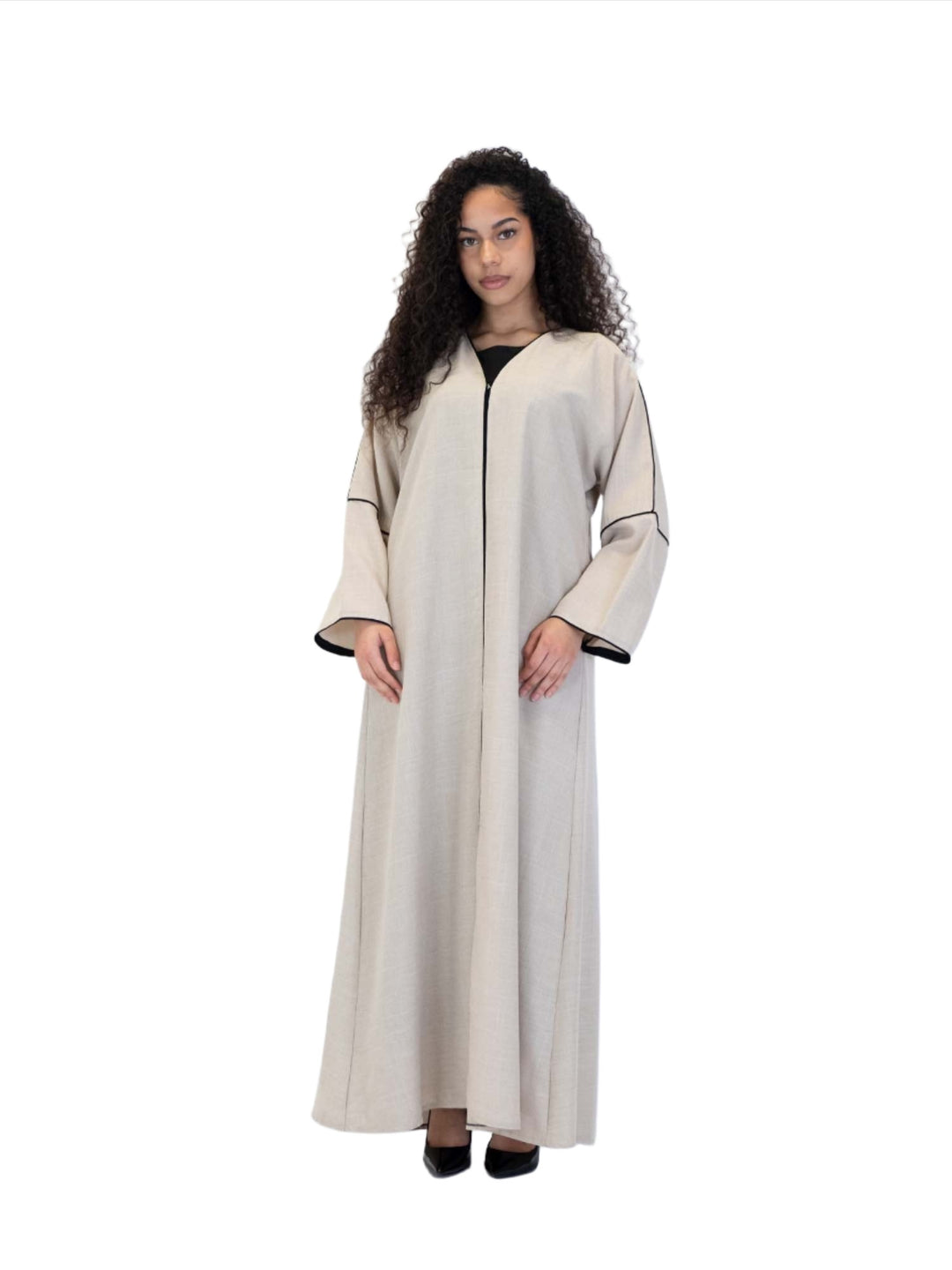 Linen Open Abaya