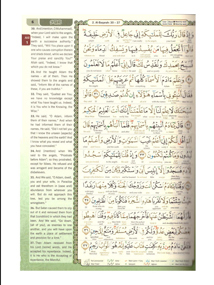 Al Quran Al Karim - Word By Word Translation - B5 Medium